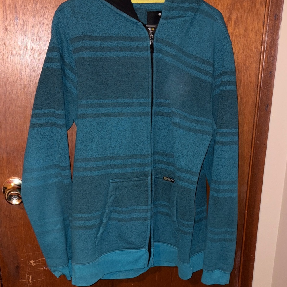 Men's Teal Striped Sweater
